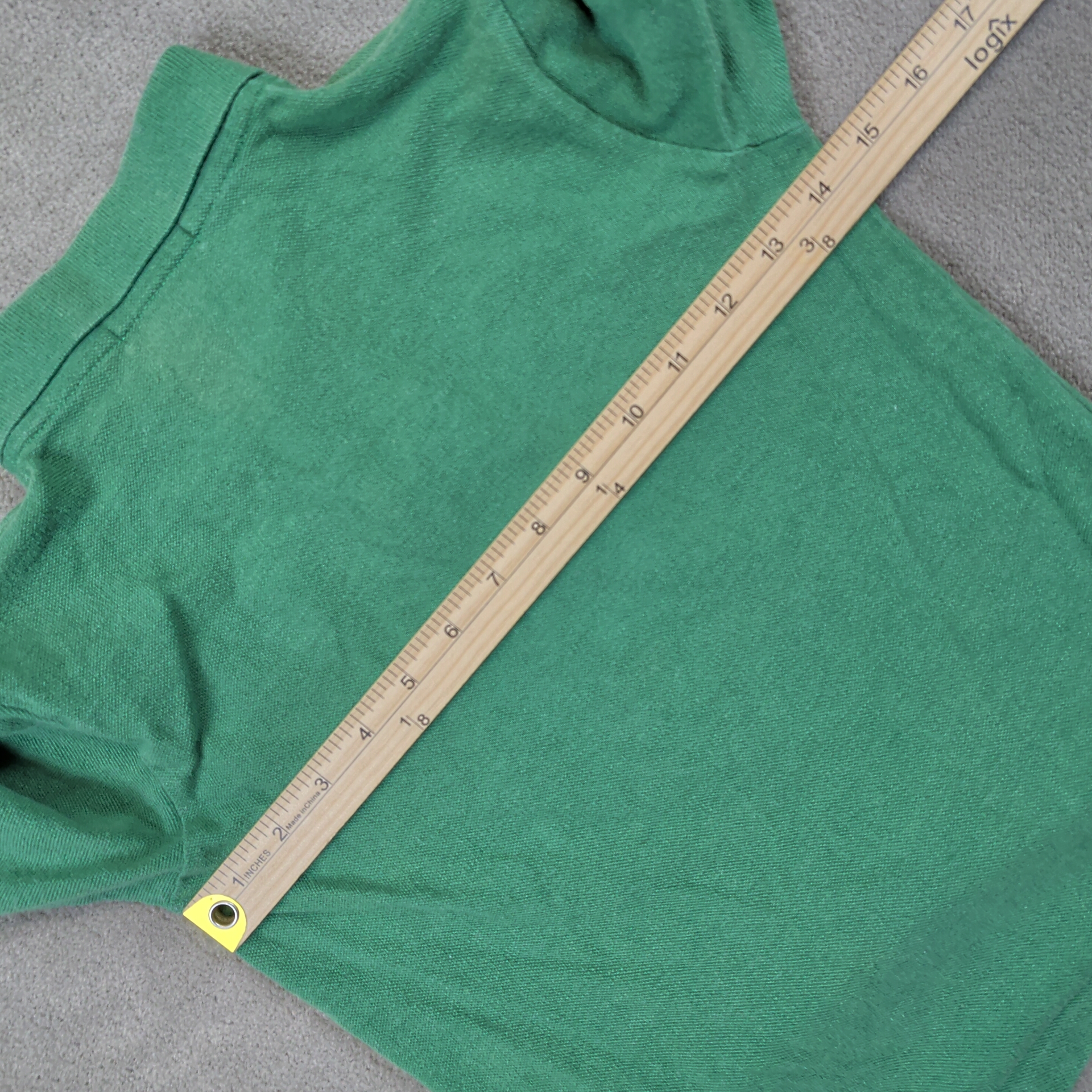 Polo Ralph Lauren Kids Long Sleeve Shirt 6 Green Cotton Classic Style Y2K 90s — photo 7