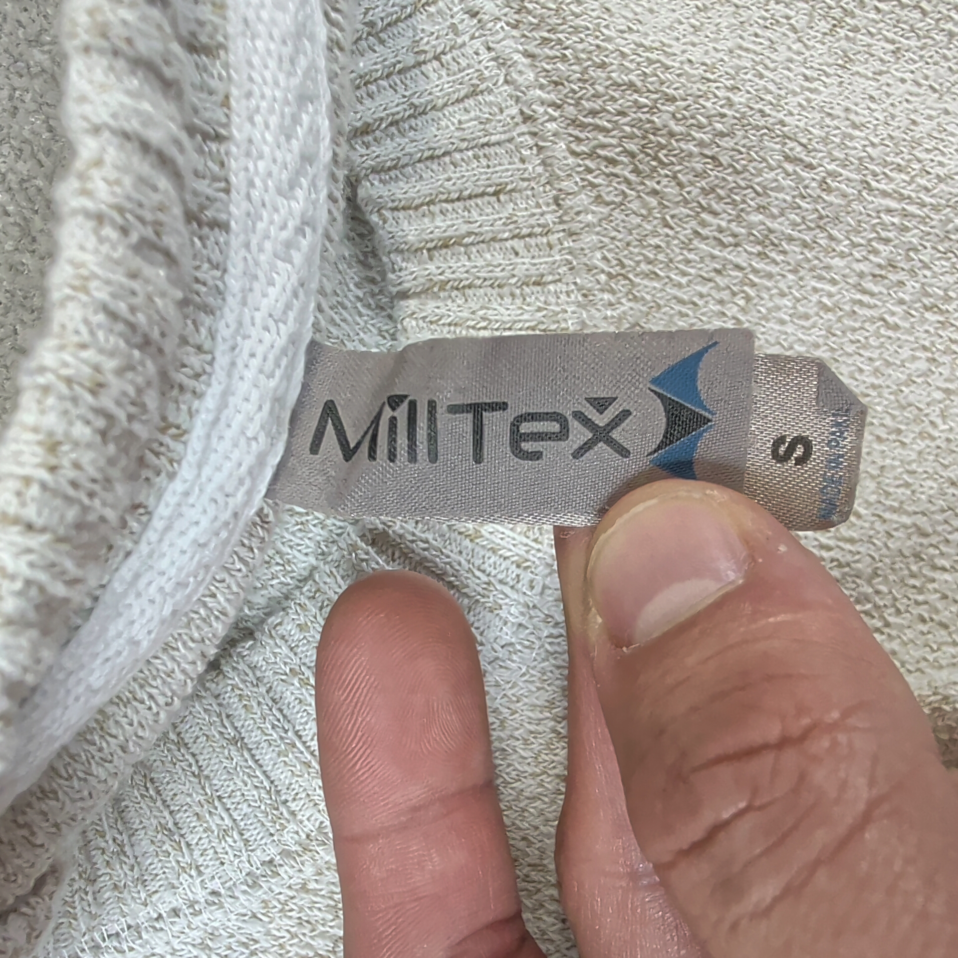 Militex Mens Sweatshirt Small Off White Florida Graphic Casual Streetwear Cotton — photo 4