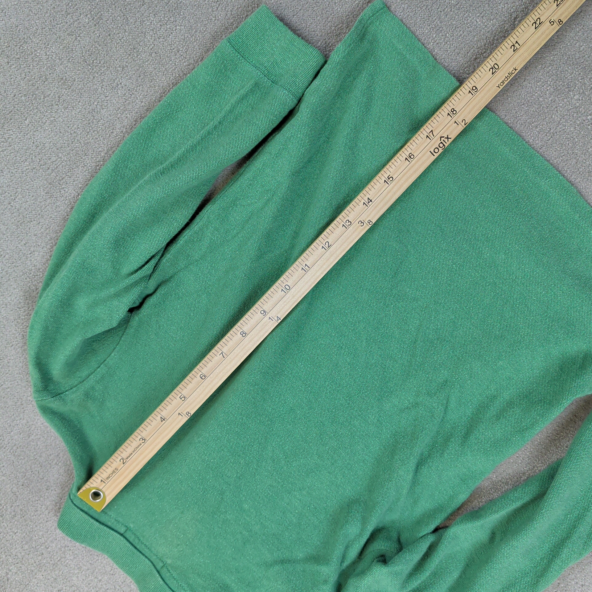 Polo Ralph Lauren Kids Long Sleeve Shirt 6 Green Cotton Classic Style Y2K 90s — photo 6