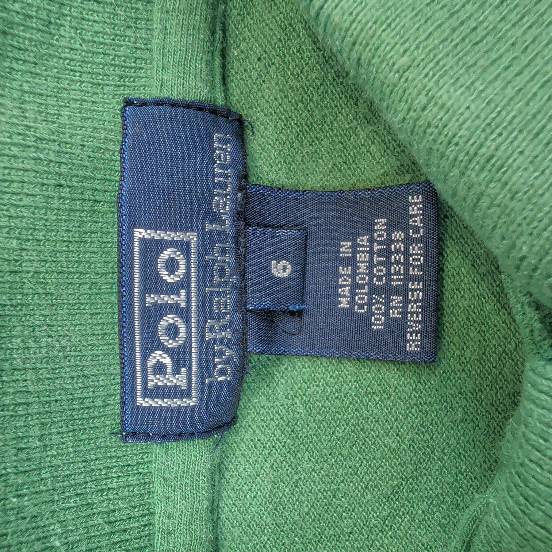 Polo Ralph Lauren Kids Long Sleeve Shirt 6 Green Cotton Classic Style Y2K 90s — photo 2